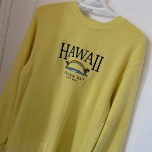 Vibrant Yellow Hawaii Crewneck